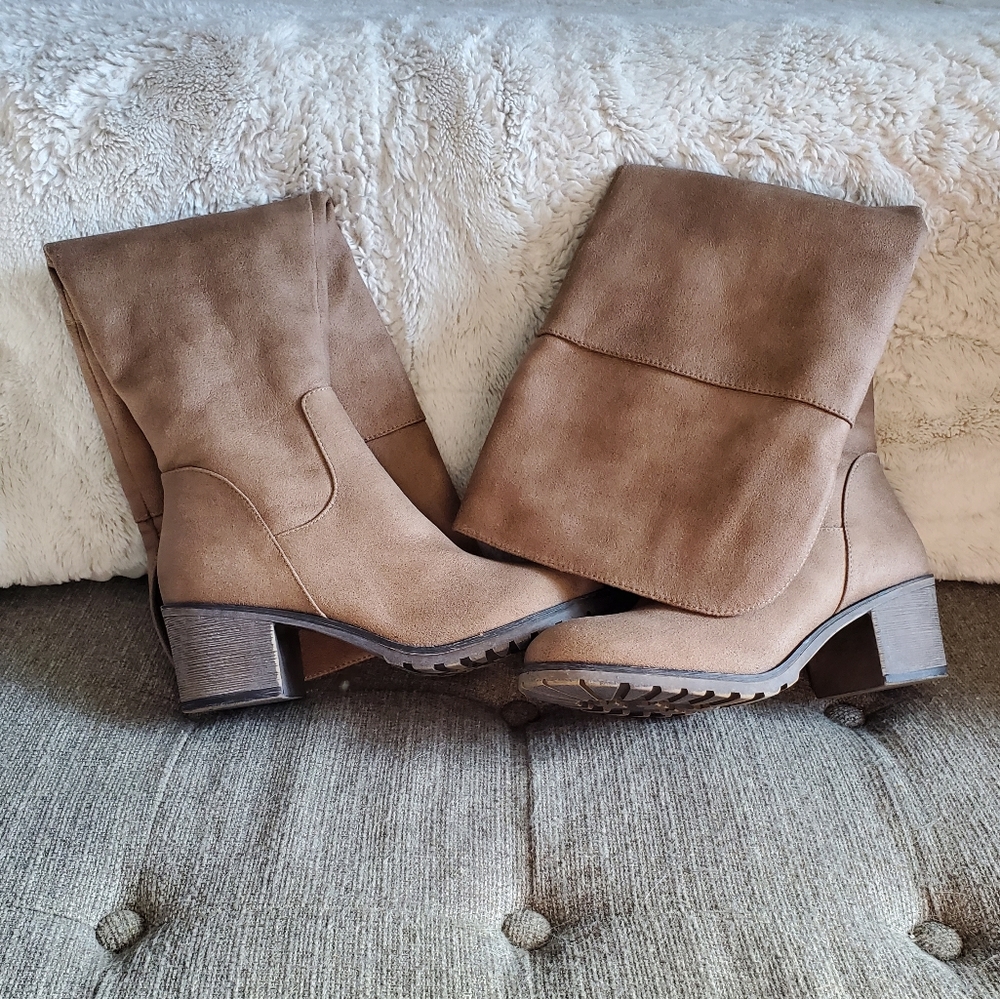 Taupe Over-the-Knee Boots